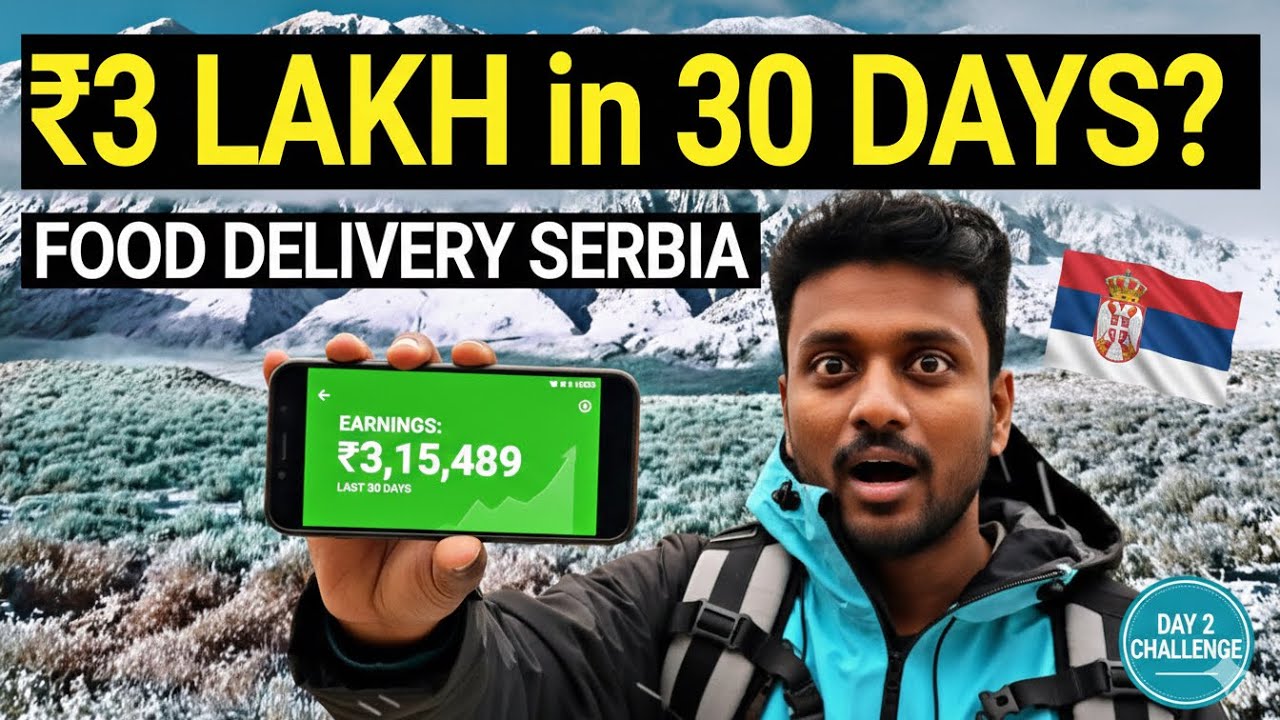 Europe Serbia Work Life | Jobs Recruitment & Delivery Challenge Day-2 🚴‍♂️🇷🇸