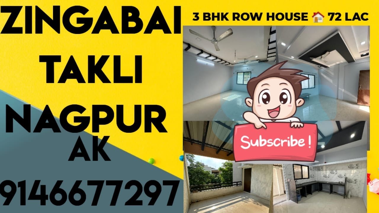 3 bhk Row house For sale at Zingabai Takli Nagpur #Gated Colony 👌#5year old #Vastu Compliance #✅🏡