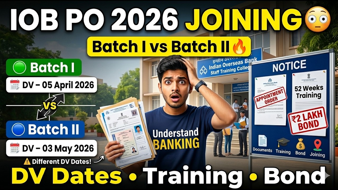 IOB PO 2026 FINAL OFFER 😱 DV Date, Batch I & II, ₹2 Lakh Bond Explained!