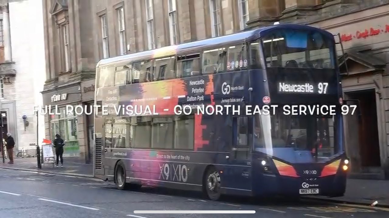 Full Route Visual - Go North East service 97 (GNE 6310)