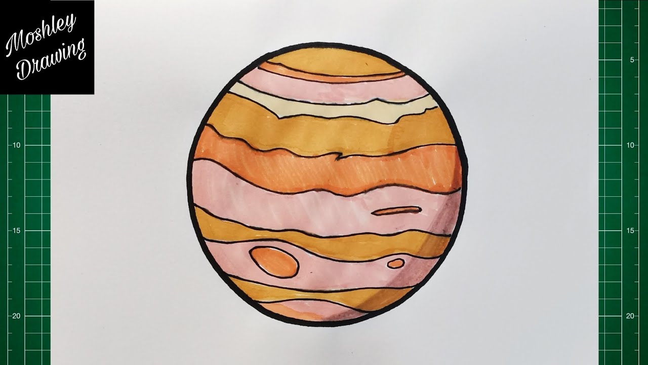 How to Draw Jupiter Planet easy