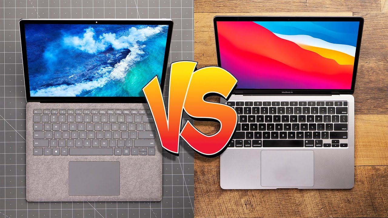 M1 MacBook Air VS Surface Laptop 4 Ryzen!  Will Apple M1 Be Defeated?!