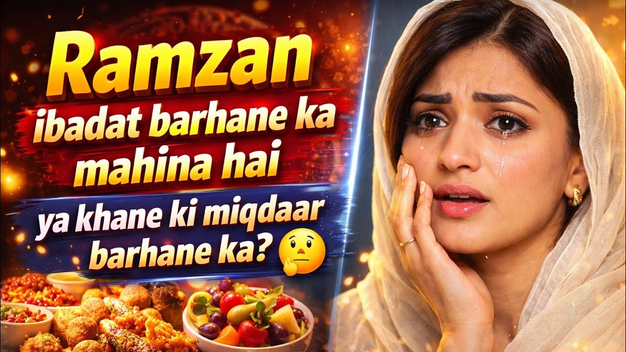 Ramzan ibadat barhane ka mahina hai ya khane ki miqdaar barhane ka? |Emotional Vlog