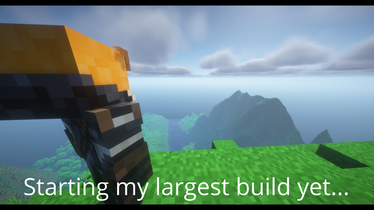 Starting Minecraft's LARGEST build #minecraft  #digging #funny #city #fnaf