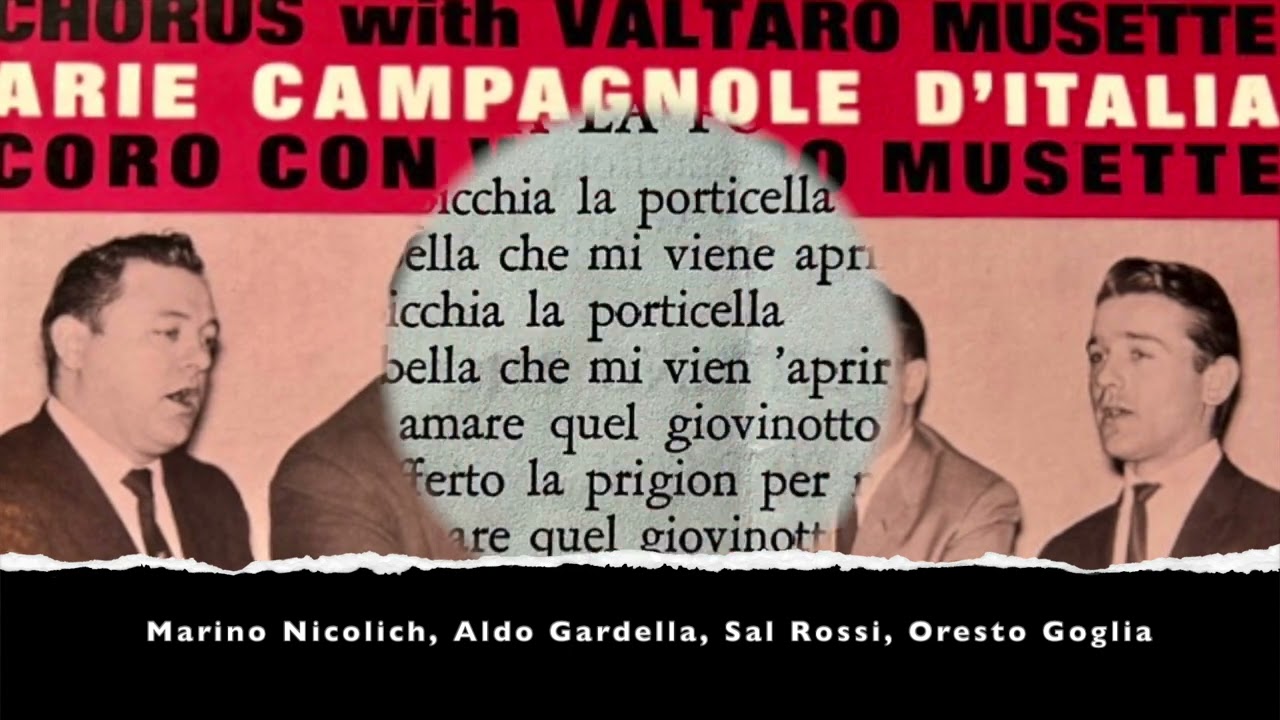 Picchia La Porticella - Valtaro Musette Sing Along in Italian #1 - John 