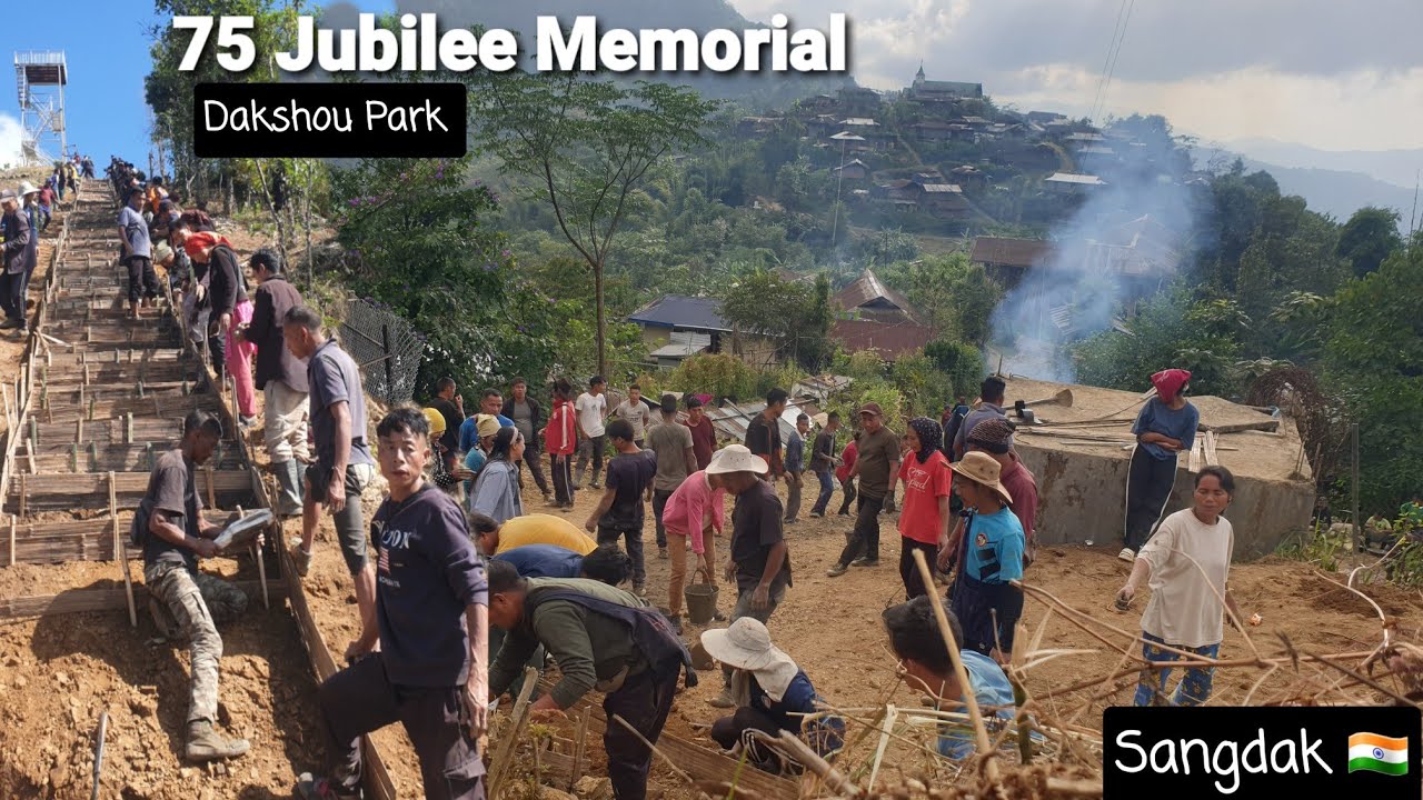 Platinum Jubilee Memorial Park | Dakshou Sangdak🏜🚏 | #village #tuensang  #nagaland #india 
