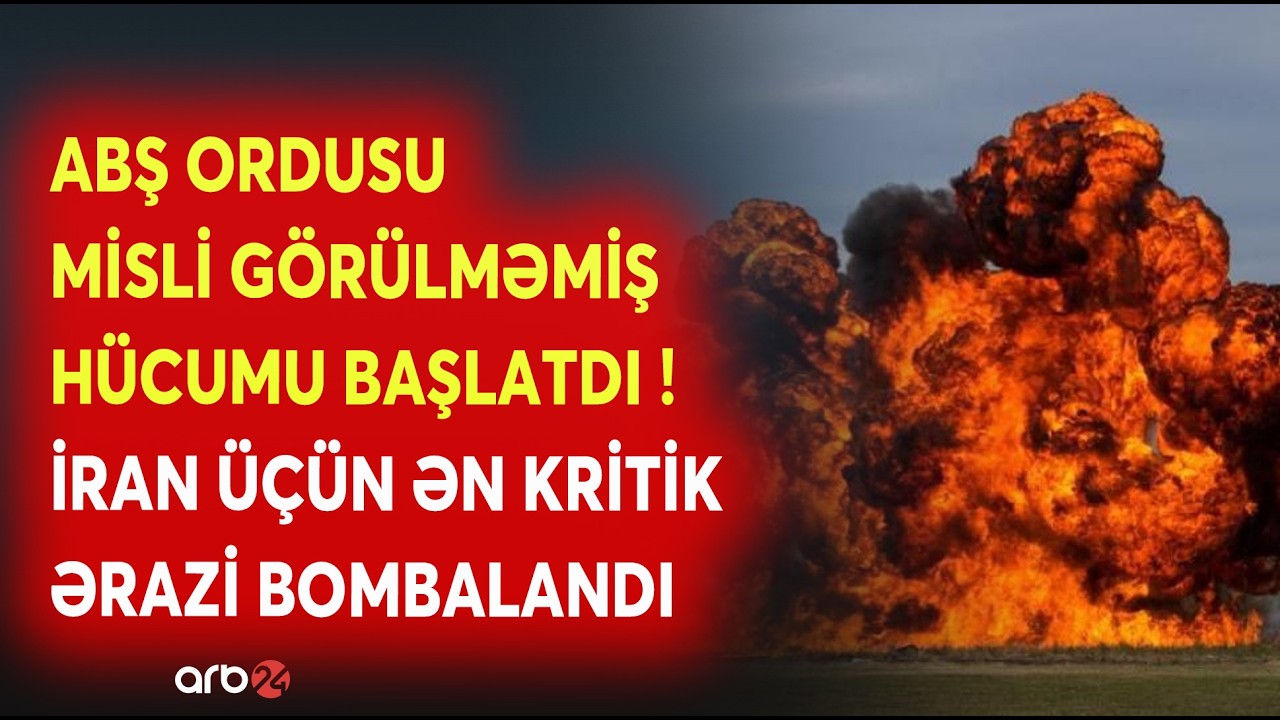 SON DƏQİQƏ! ABŞ İran bazalarını DARMADAĞIN ETDİ: Trampdan orduya TƏCİLİ TAPŞIRIQ - Hücum başladıldı