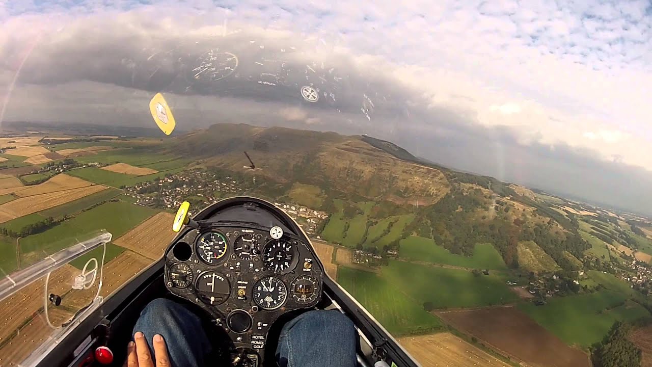 A short flight in the SZD Junior at the Scottish Gliding Center, Portmoak