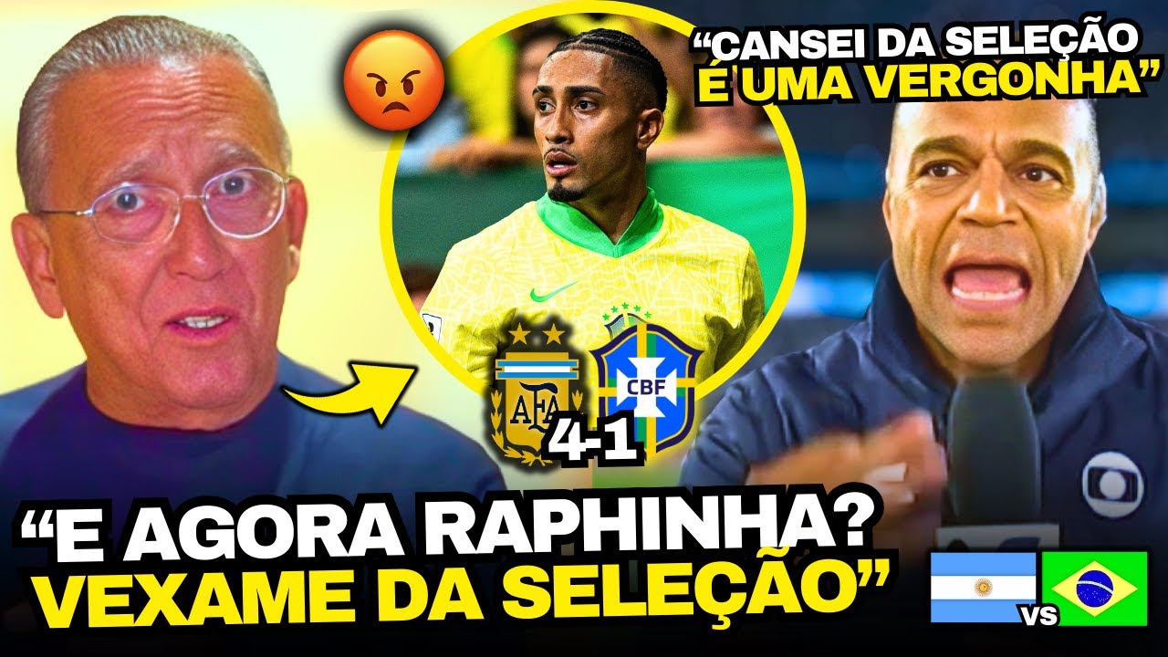 GALVÃO E DENILSON DETONARAM A SELEÇÃO APÓS ARGENTINA 4x1 BRASIL