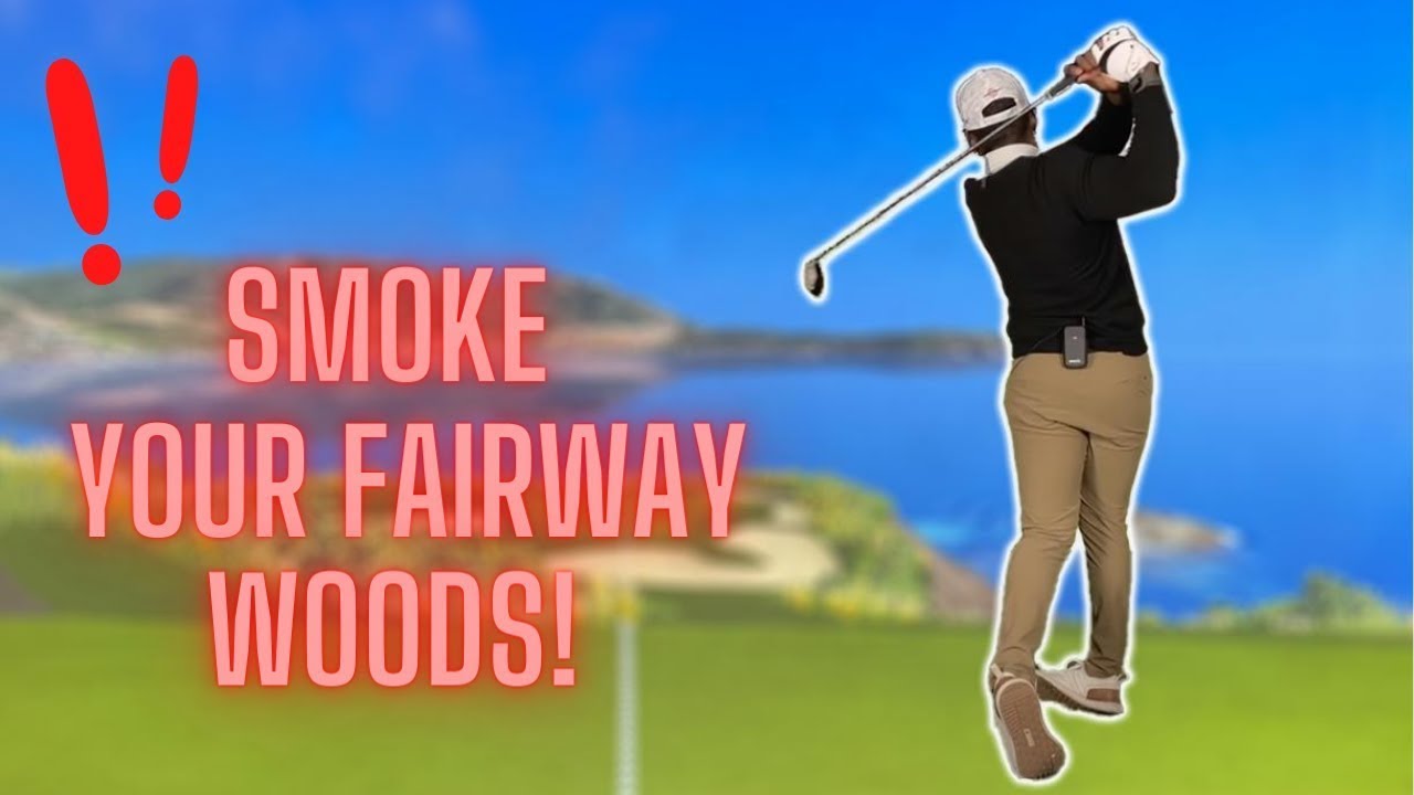 HE SWINGS A MIGHTY 3 WOOD OVER 300 YARDS EFFORTLESSLY!  Over 123 MPH Club speed!