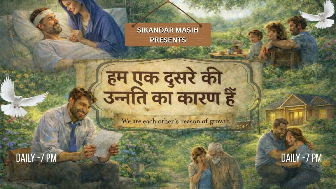 हम सब एक दूसरे की उन्नति का कारण हैं।Message by Sikandar Masih 