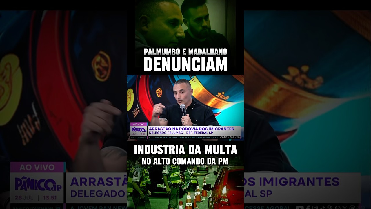 A VERDADE SOBRE A INDÚSTRIA DA MULTA! DELEGADO PALUMBO MANDA A REAL NO PROGRAMA PÂNICO COM MADALHANO