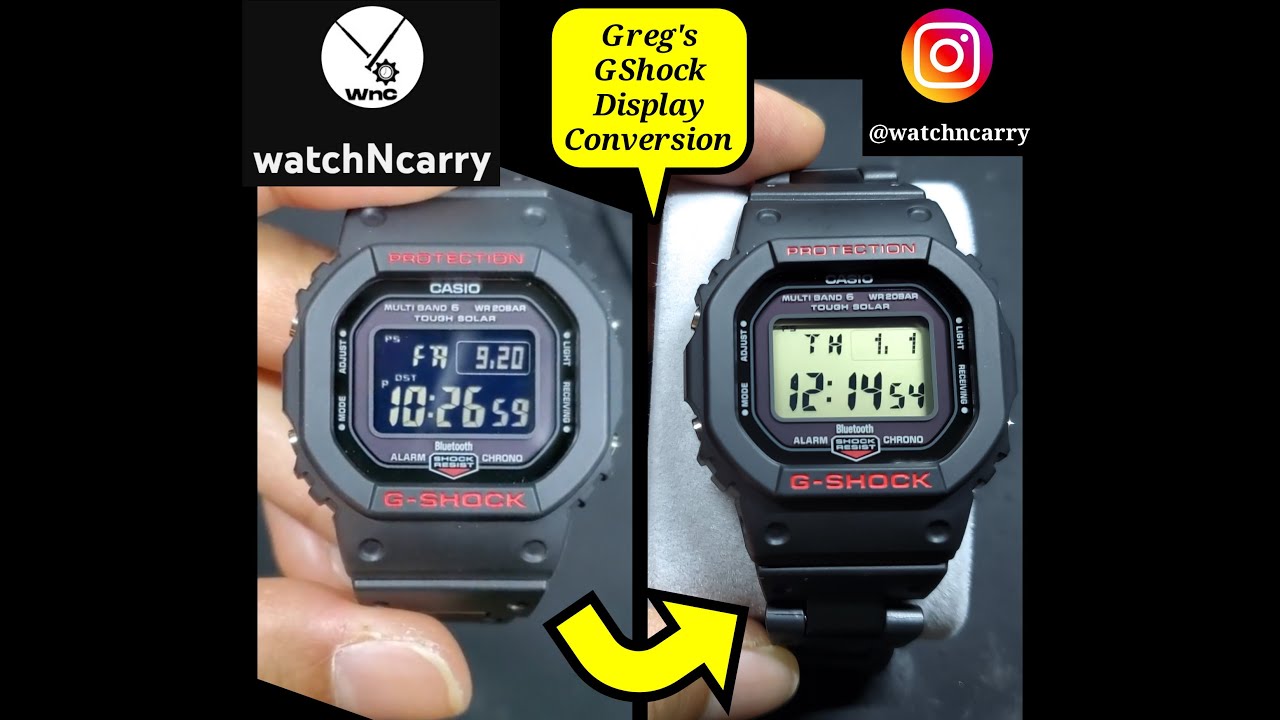[Modified Casio] Modding Greg's Casio GShock with a positive display