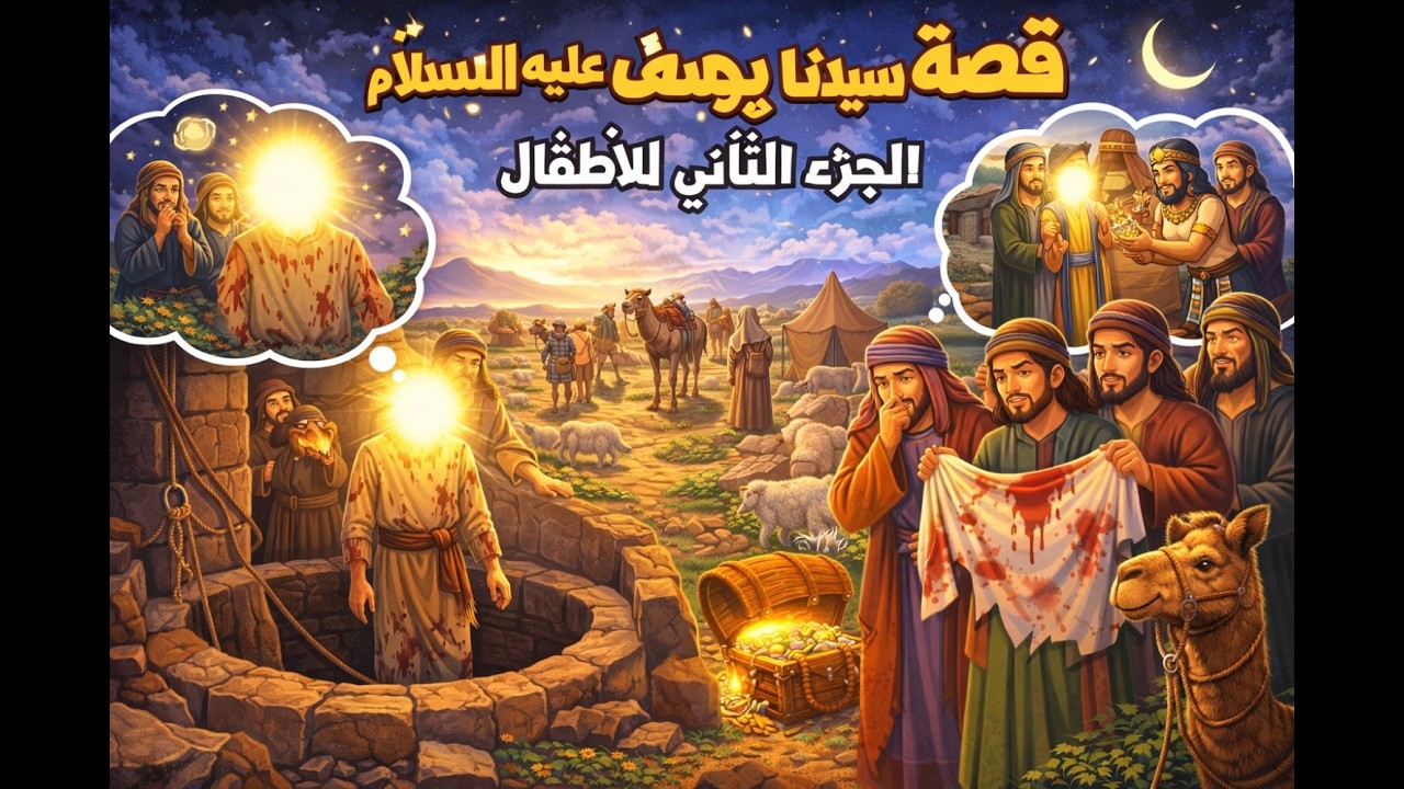قصة سيدنا يوسف من القصر إلى السجن للأطفال (ج2) 🏰⚖️ | قصص الأنبياء في رمضان مع kjkids