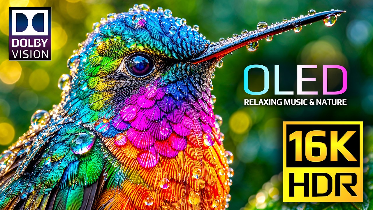 Ultimate Massive OLED Display Test Video | Dolby Vision HDR 16K 120fps (4K/8K TV) Relaxing Music