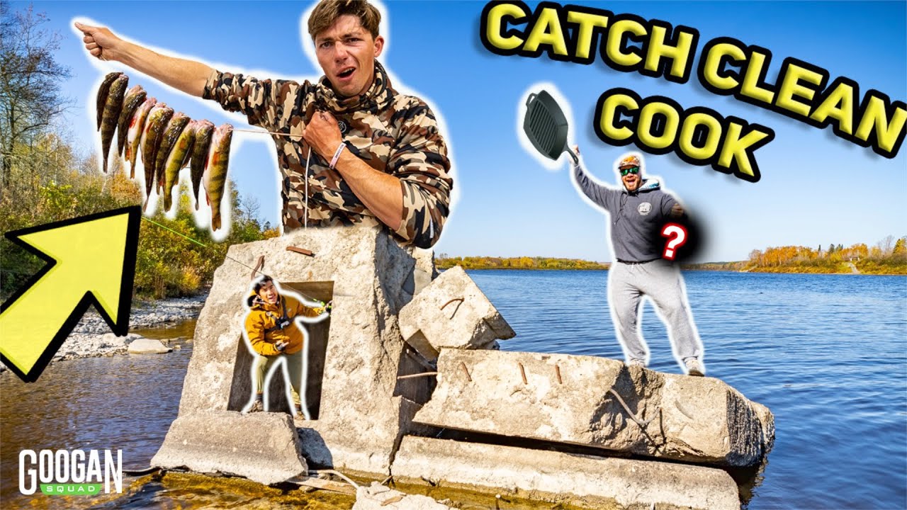 1v1v1 Multi Species EAT ONLY WHAT YOU CATCH Challenge! ( CATCH CLEAN COOK )