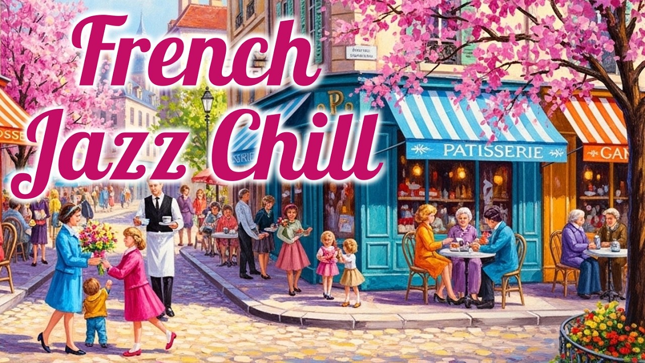 𝐅𝐑𝐄𝐍𝐂𝐇 𝐉𝐀𝐙𝐙 𝐂𝐇𝐈𝐋𝐋 ☕🎷Relaxed Paris Café Mood 🌿 Soft & Smooth 1960s Jazz