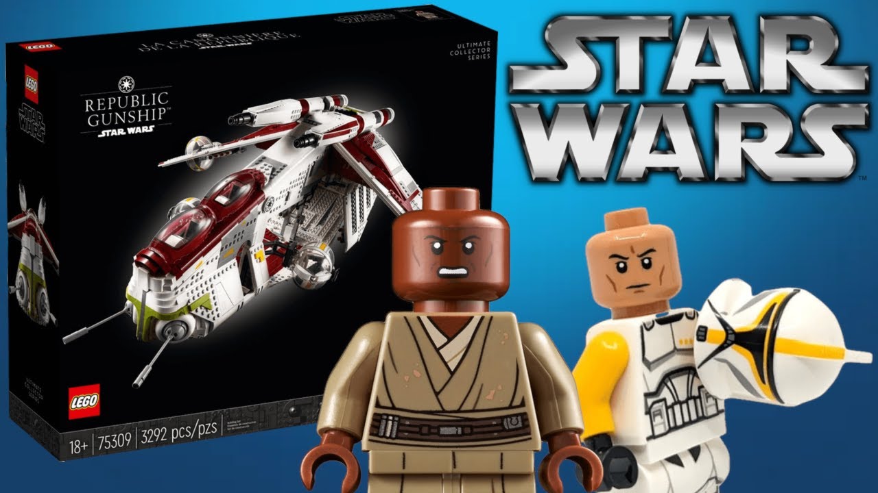 Обзор на набор LEGO STAR WARS 75309 Боевой корабль Республики