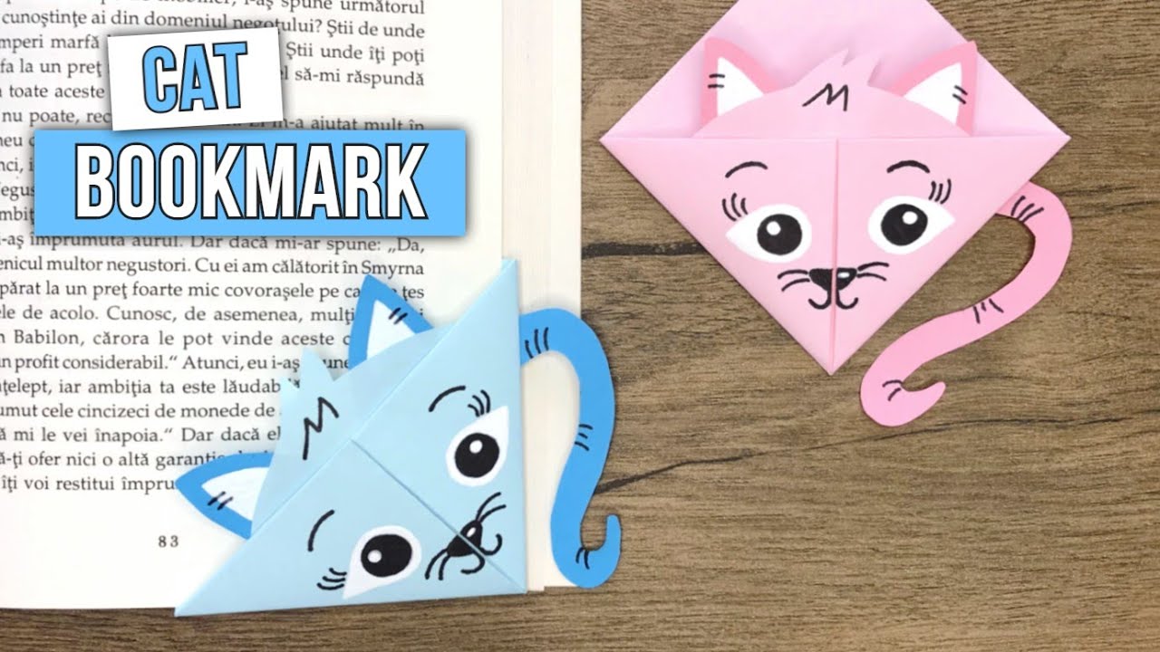 How to Make a Cat Bookmark - Corner Bookmark Ideas
