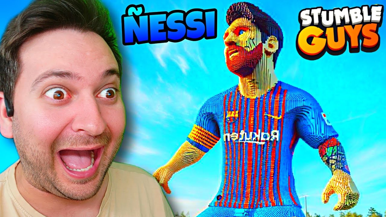 😱 MESSI en STUMBLE GUYS!! 😱 (MODO CREATIVO SALE MAL)