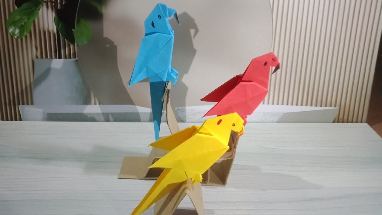 Origami Burung Warna-warni🐦✨#origami#origamiburung#papercraft #kerajinankertas #handmade #craftideas