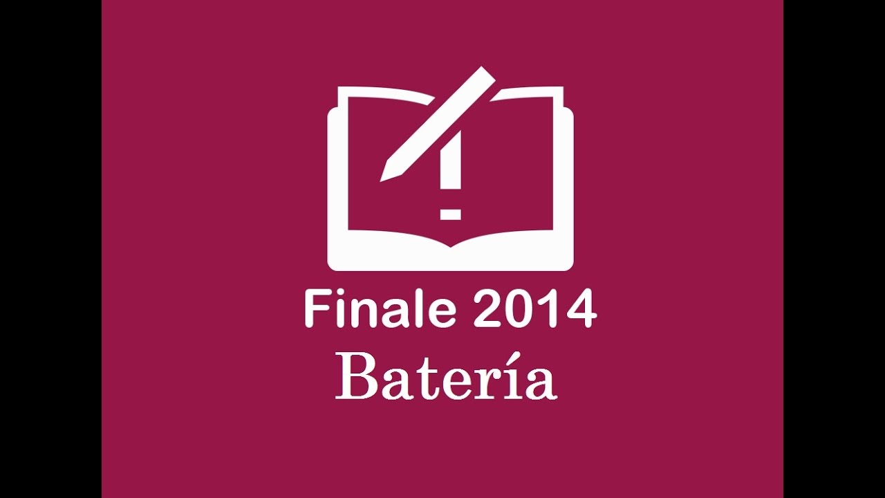 Escribir para Batería (Finale 2014 Sesión 8)
