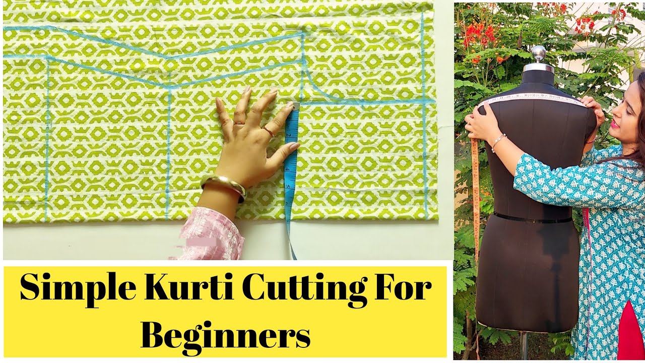 Simple Suit Cutting For Beginners With Measurements | Full sleeve | Stitch By Stitch