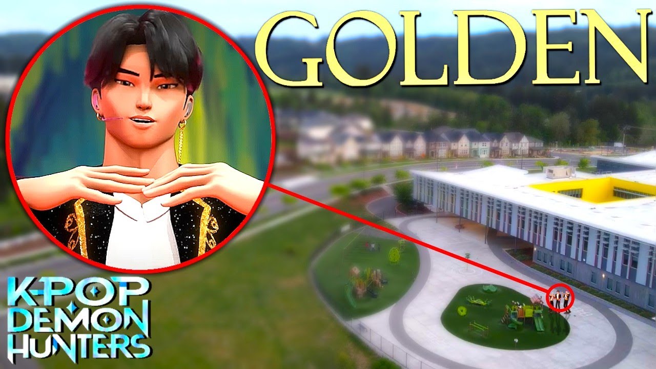 Дрон поймал SAJA BOYS, поющих &laquo;GOLDEN&raquo;! (KPop Demon Hunters, фан-мультфильм)