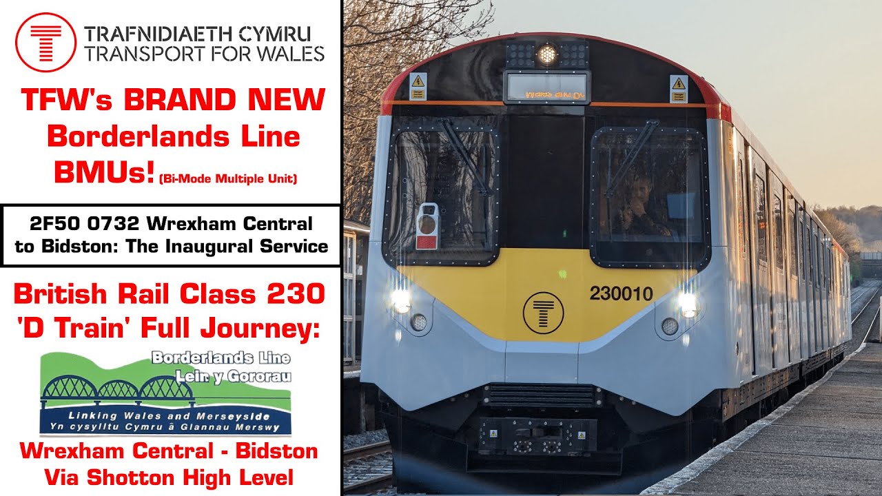 (Inaugural Journey!) TFW Class 230 Full Journey: Wrexham Central - Bidston