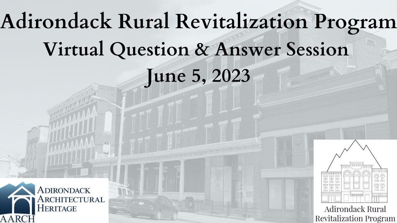 Adirondack Rural Revitalization Program Information Session