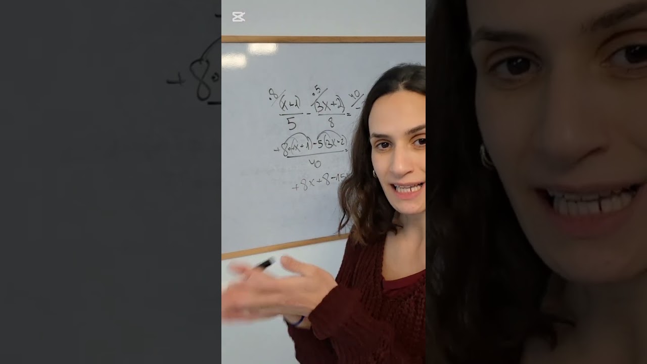 מכנה משותף בקלות- להעיף את המכנה🥰