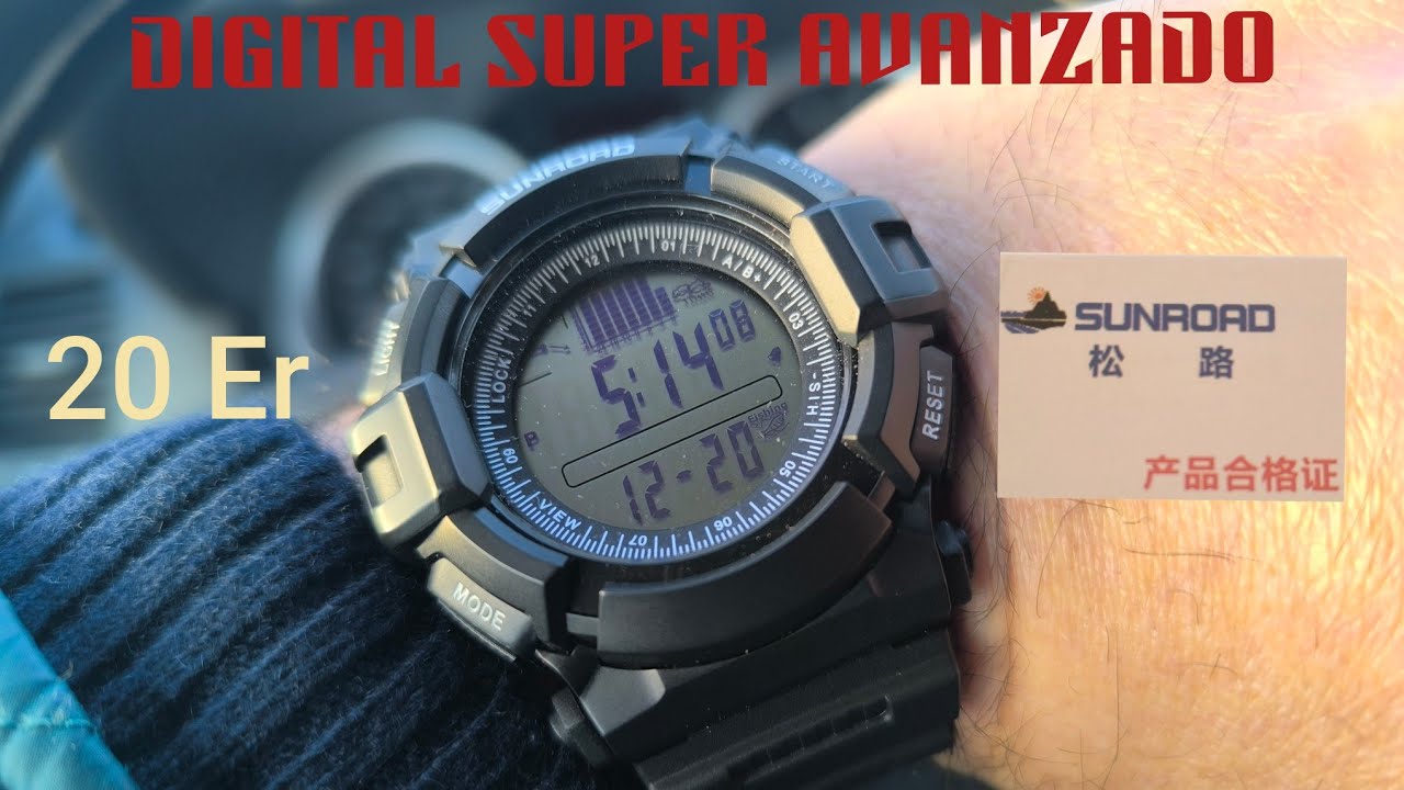 RELOJ DIGITAL SUNROAD DE SORPRENDENTES FUNCIONES😲