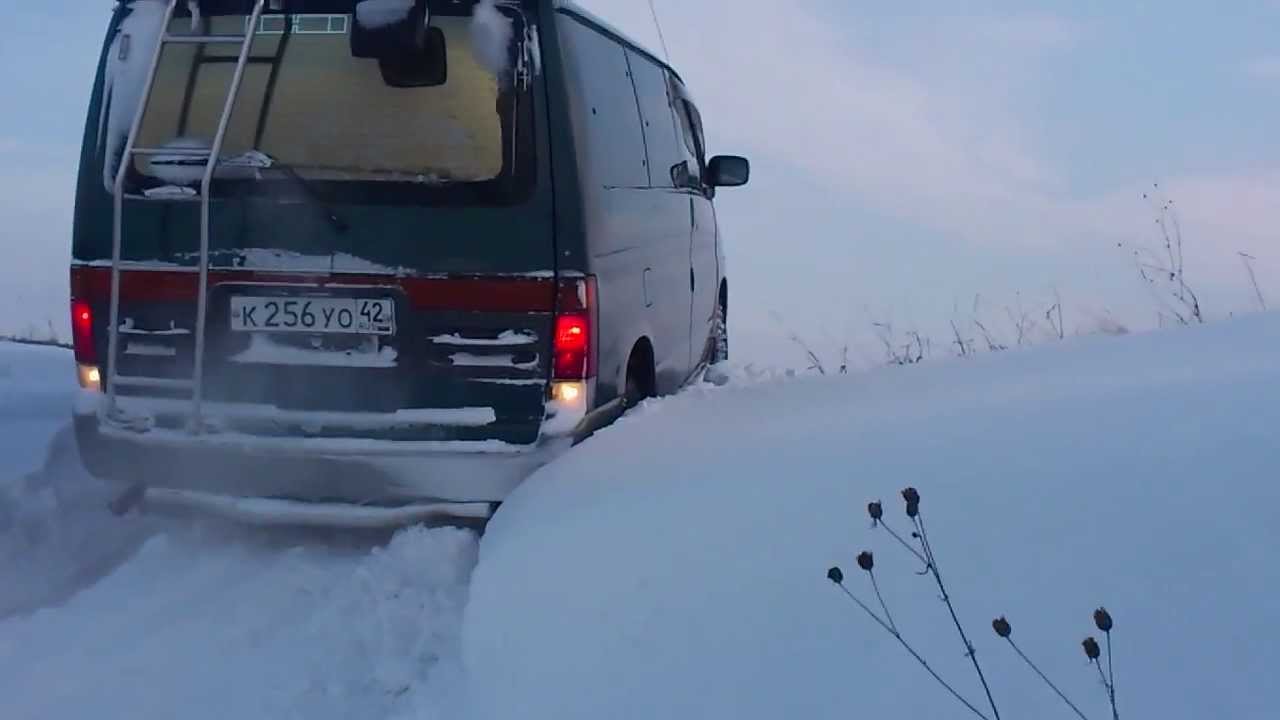 Mazda Bongo Friendee diesel 4wd подъём по снегу дизель легкое бездорожье