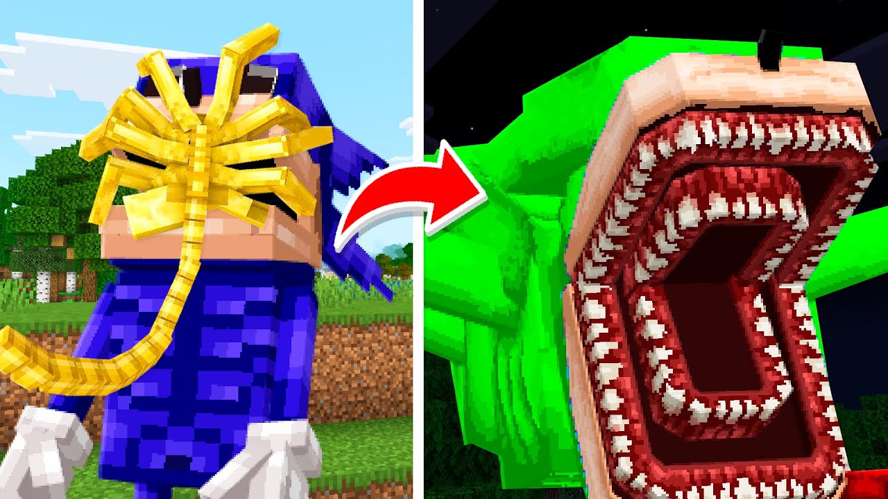 FACEHUGGER INFECTOU O SHIN SONIC TAPES NO MINECRAFT