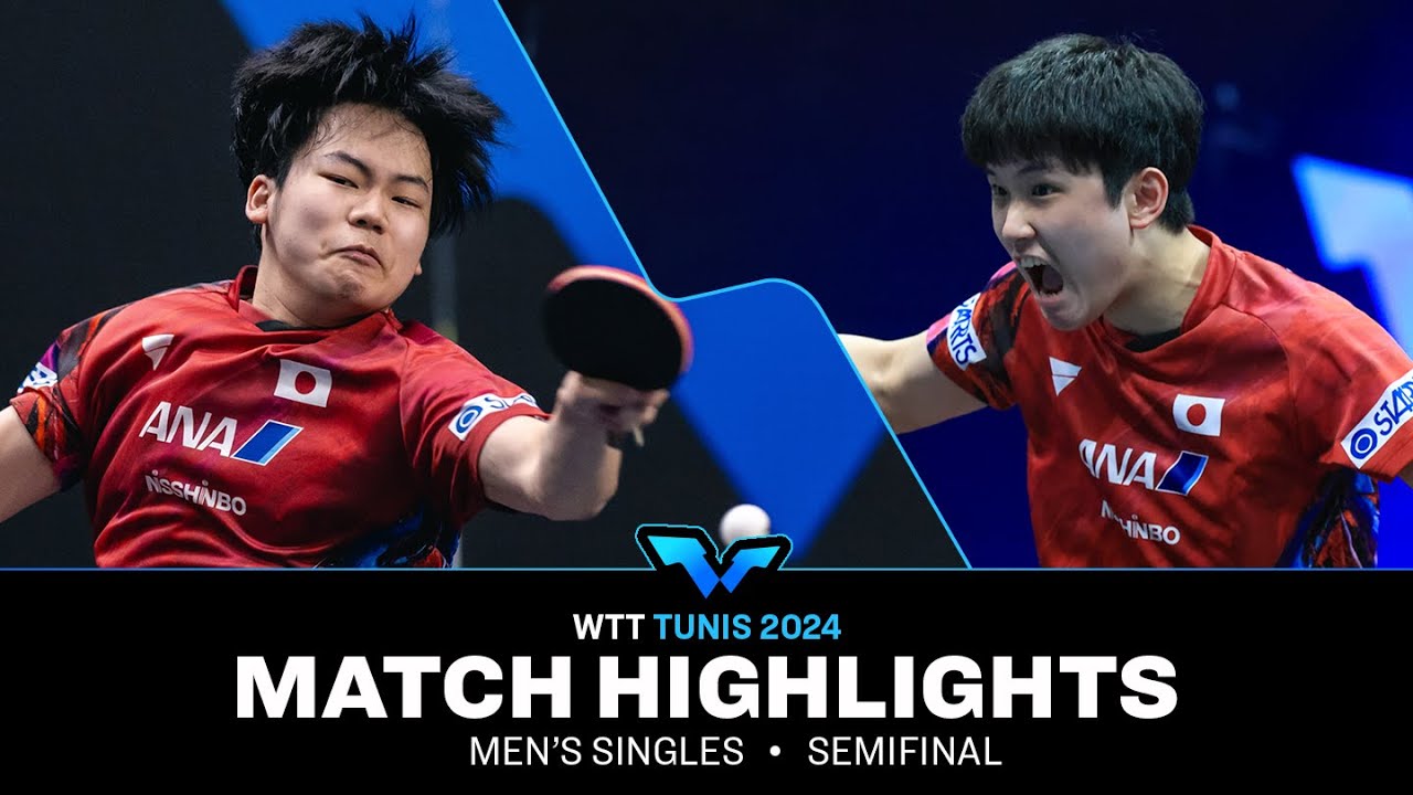 Tomokazu Harimoto vs Sora Matsushima | MS SF | WTT Contender Tunis 2024