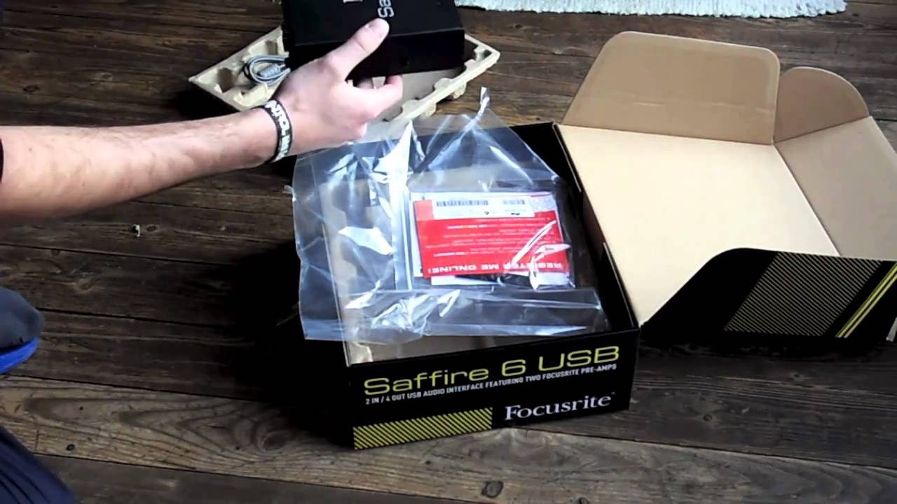 Focusrite Saffire 6 USB unboxing video HD