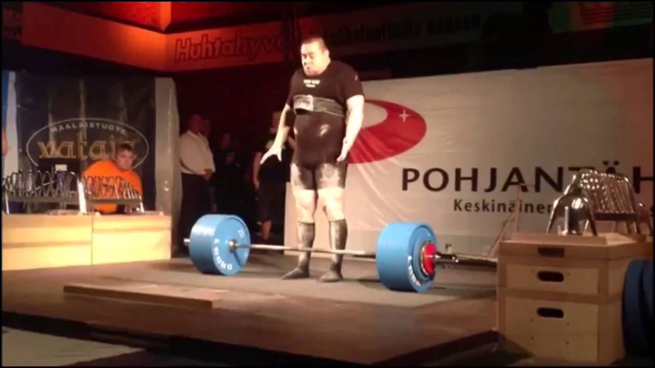 Tuomas Hautala (FIN, -120kg) 380kg/837lb raw deadlift, unofficial open WR