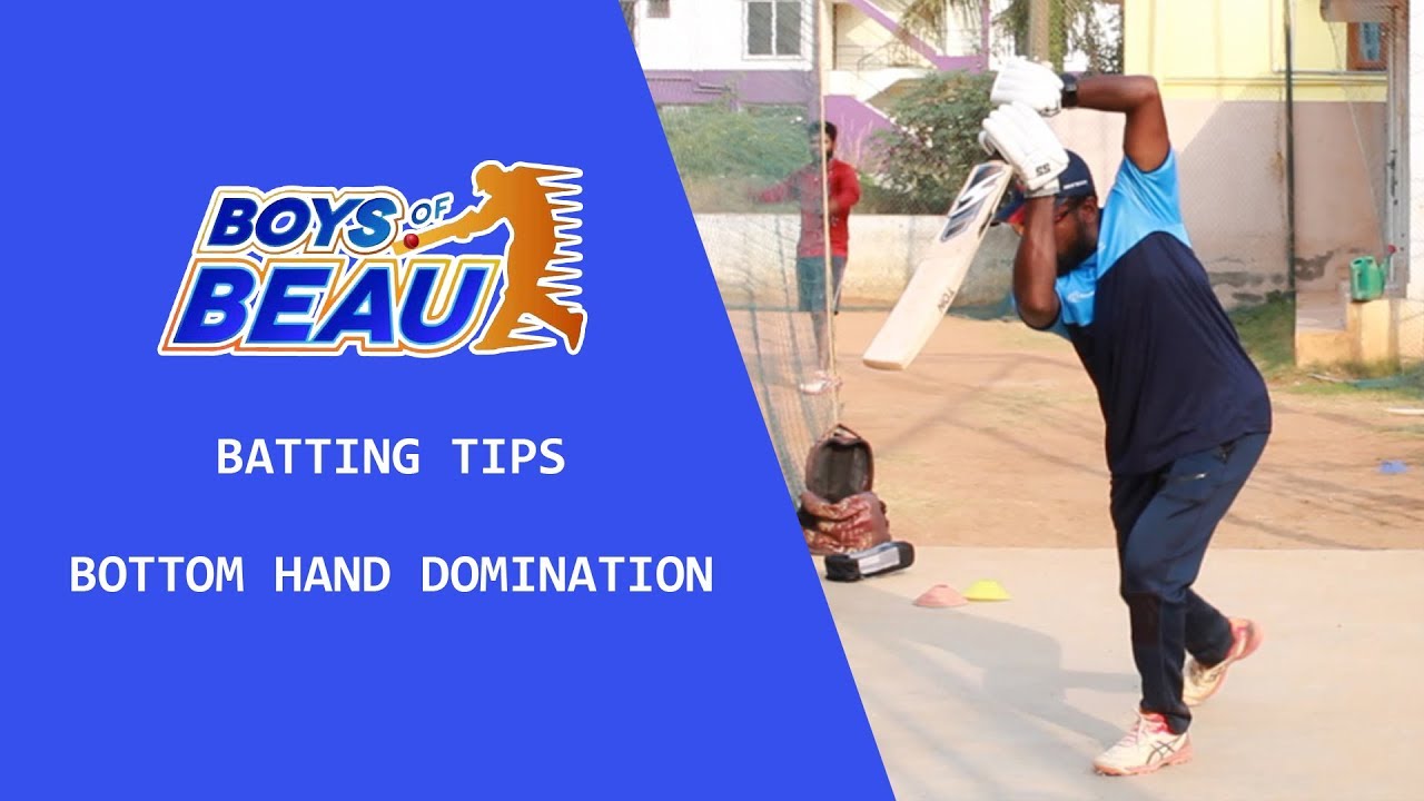 Batting Tips - How to Reduce Bottom Hand Domination | Beaulet Julin | Boys of Beau Cricket Coaching