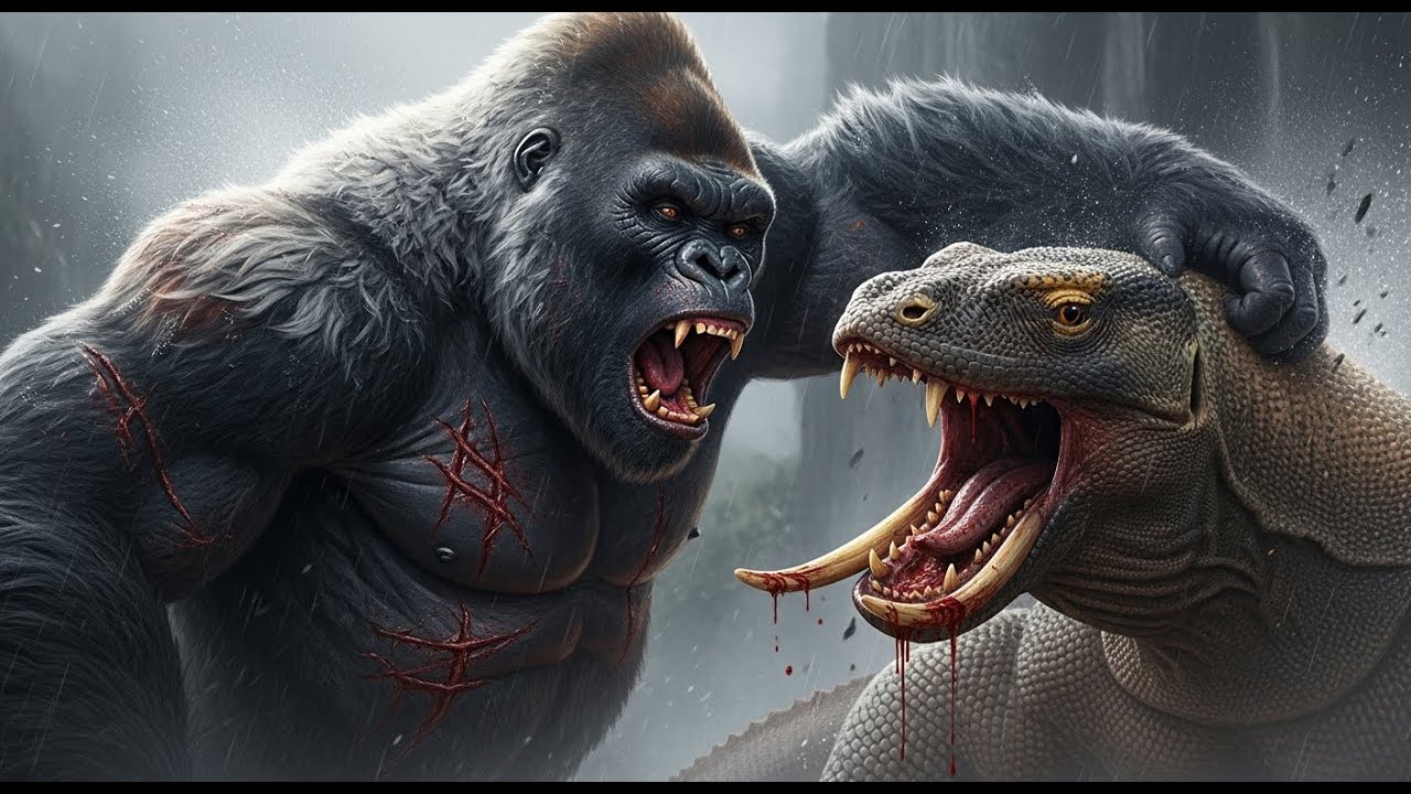King Kong vs Giant Komodo: Epic Battle for Supremacy!