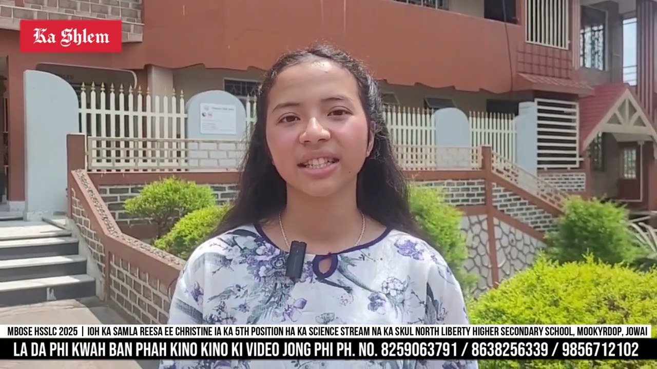 MBoSE HSSLC 2025 | 5th Rank (Science) | Aiburom ka samla Reesa ia ka skul bad Nonghikai
