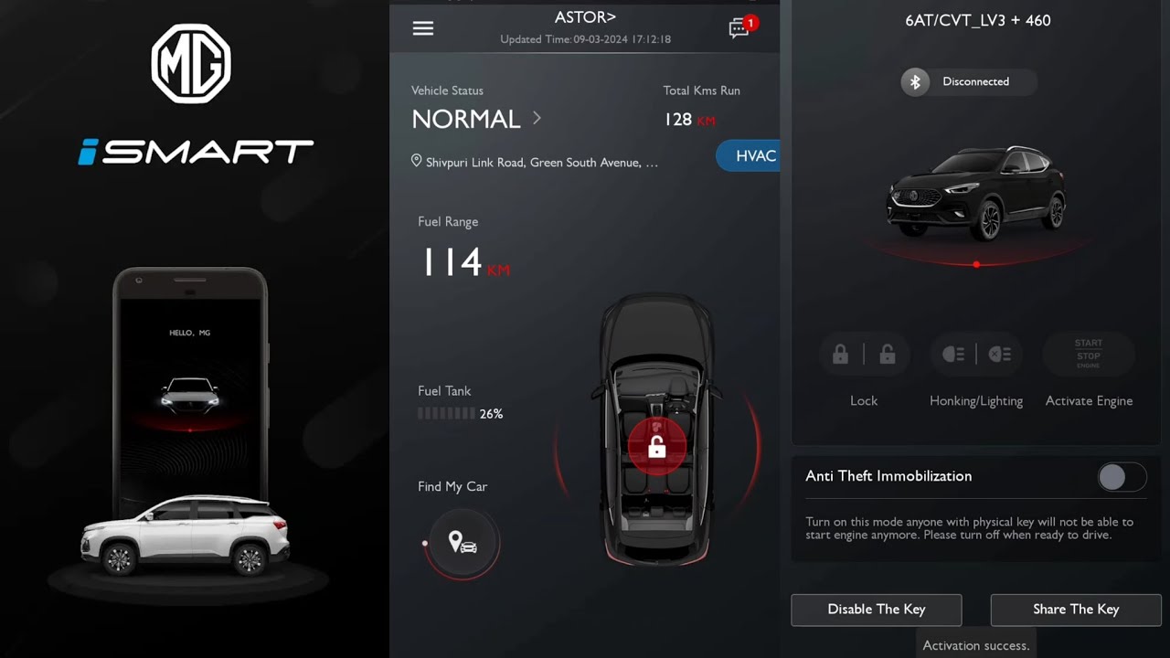 MG i SMART APP-how to Activate mg ismart          #mg #ismart #digital #key #keylessentry #astor