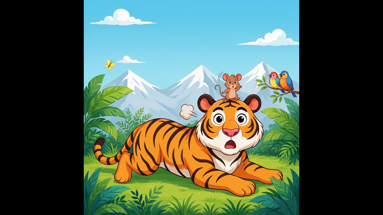 बाघ र मुसा | Tiger and Mouse Story in Nepali| Nepali Folk Tale for Kids | Sano Sansar