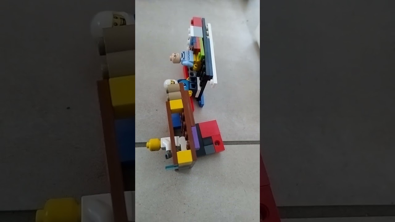 Der Panzer wird halbiert!!! #crash #panzer #lego 