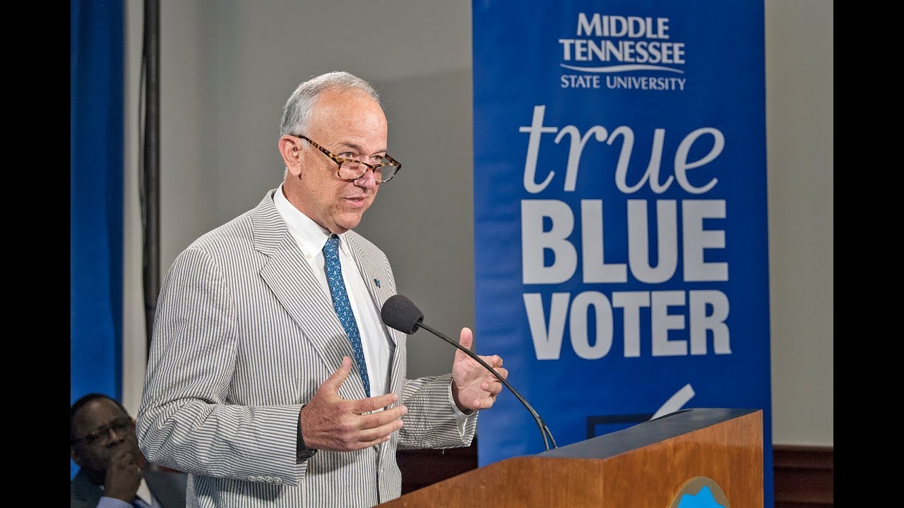 MTSU, Election Commission team up for &lsquo;True Blue Voter Inititiave'