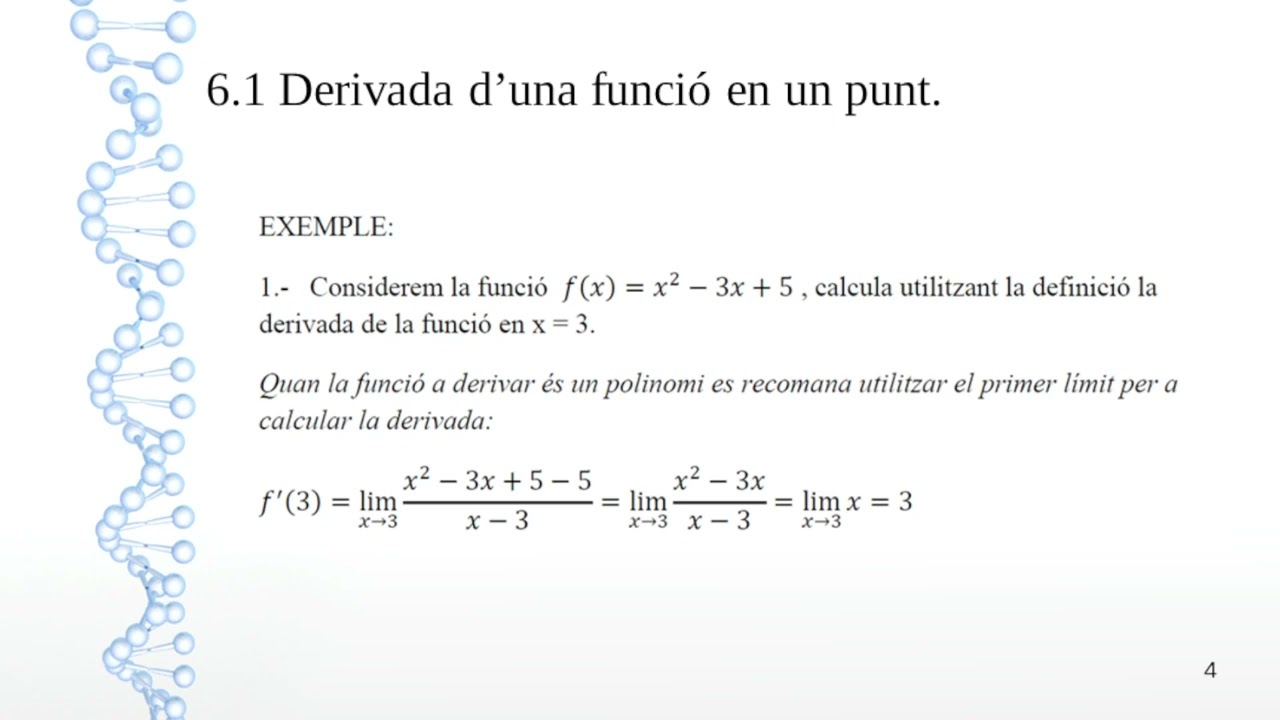 Derivades   Video 1   Definicio de derivada