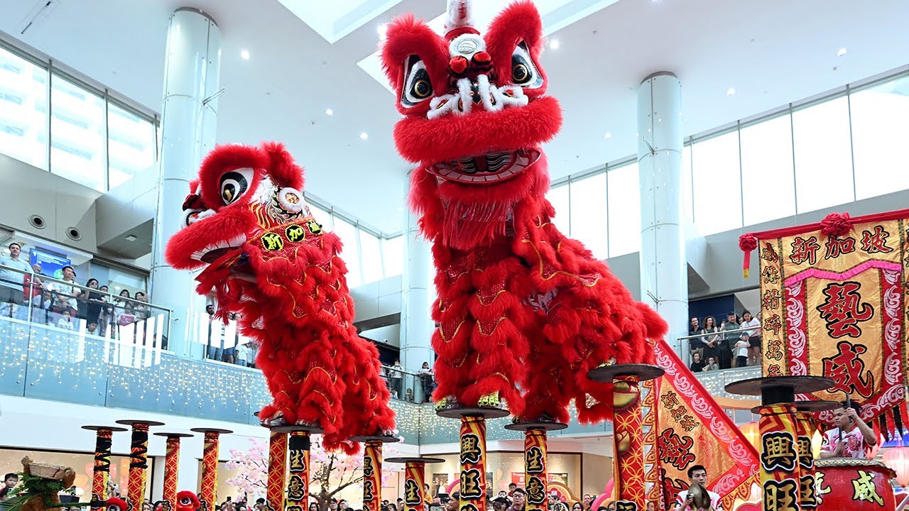 MIND-BLOWING Lion Dance Moves Revealed at Marina Square