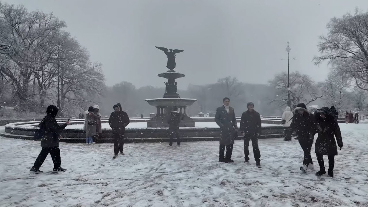 Jan 17, 2026 - Finally Snow in NYC 4K Walk