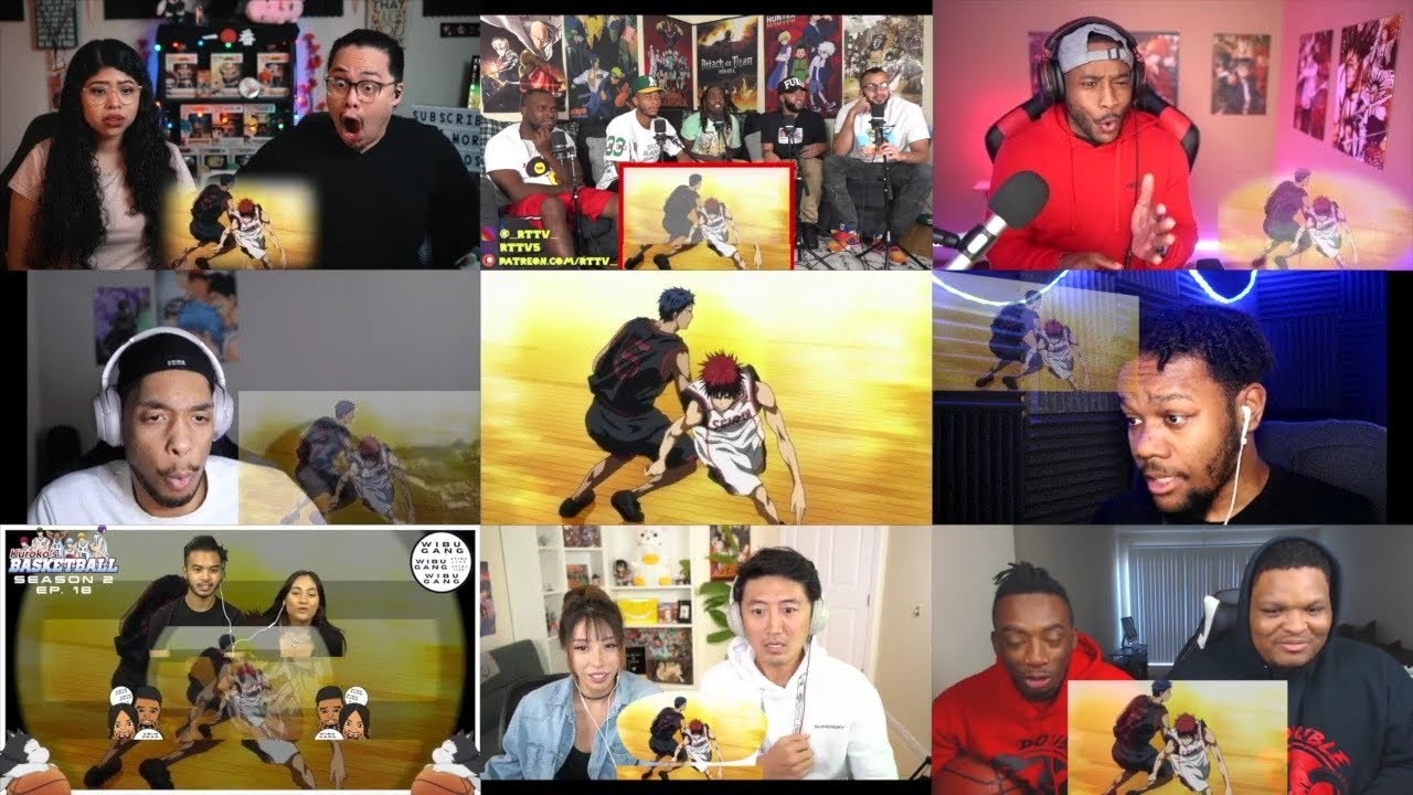 KAGAMI VS AOMINE ZONE CLASH Reaction Mashup [Kuroko's Basketball Episode 43]