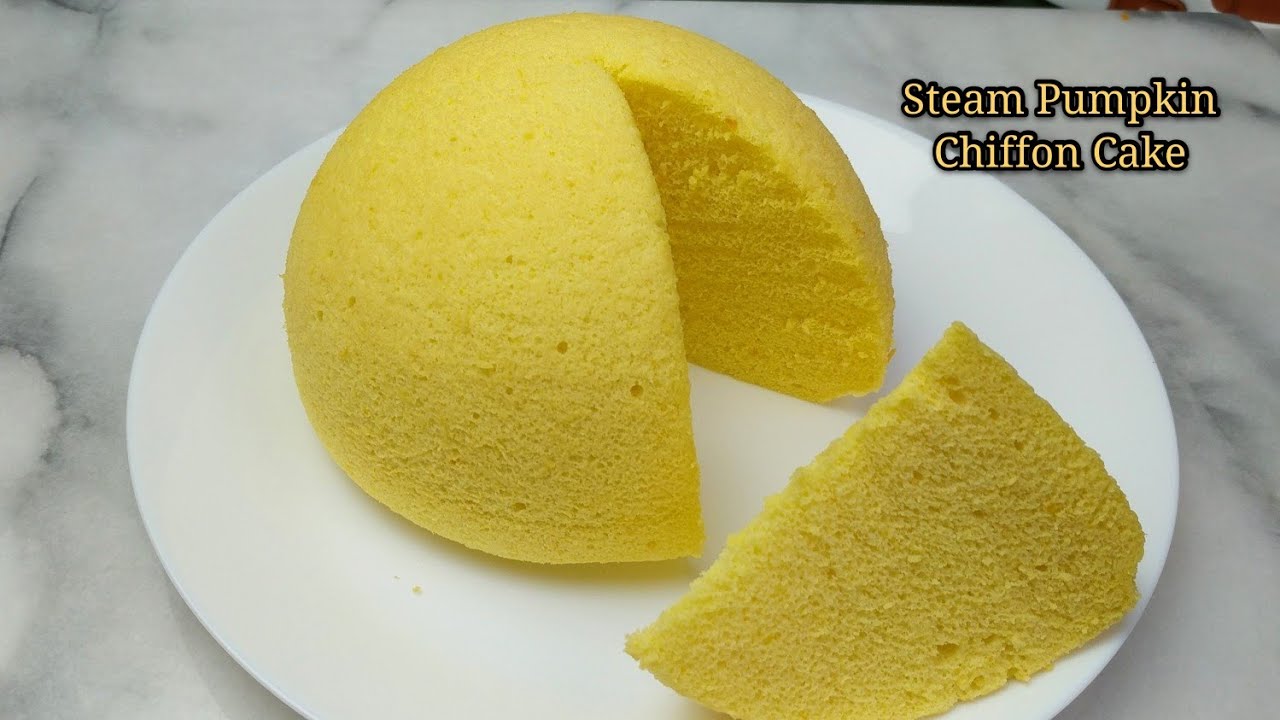 蒸南瓜戚風蛋糕 No Bake Pumpkin Chiffon Cake