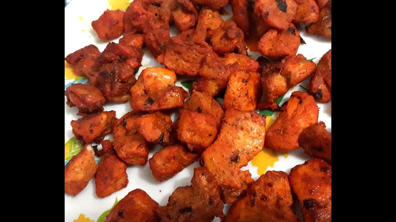 Grilled Chicken In Microwave Oven | Grilling Juicy Boneless Chicken Chunks In Microwave